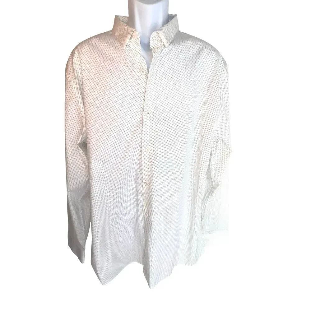 Artefact men’s XL‎ microdot stretch long sleeve button front dress casual shirt￼