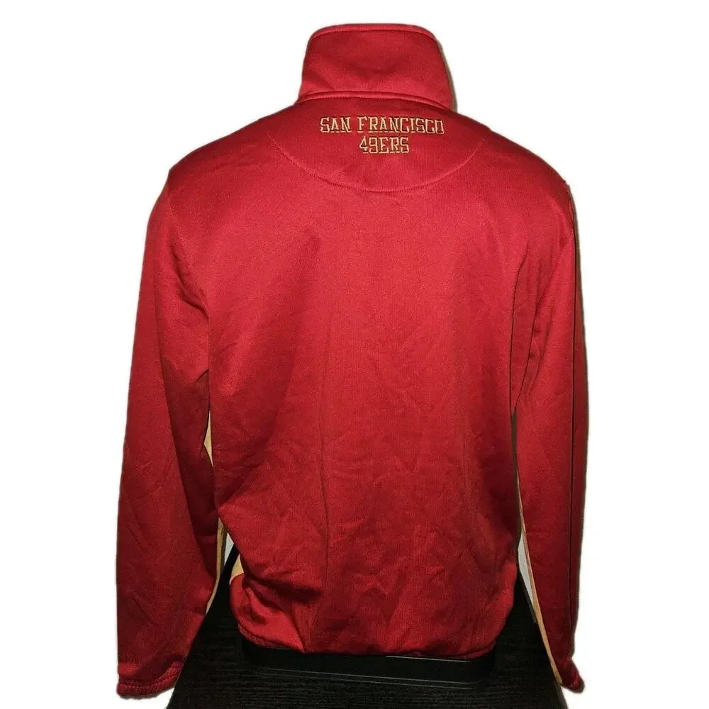 NWT! NFL San Francisco 49ers Pullover Performance Fleece 1/4 Zip Jacket Small