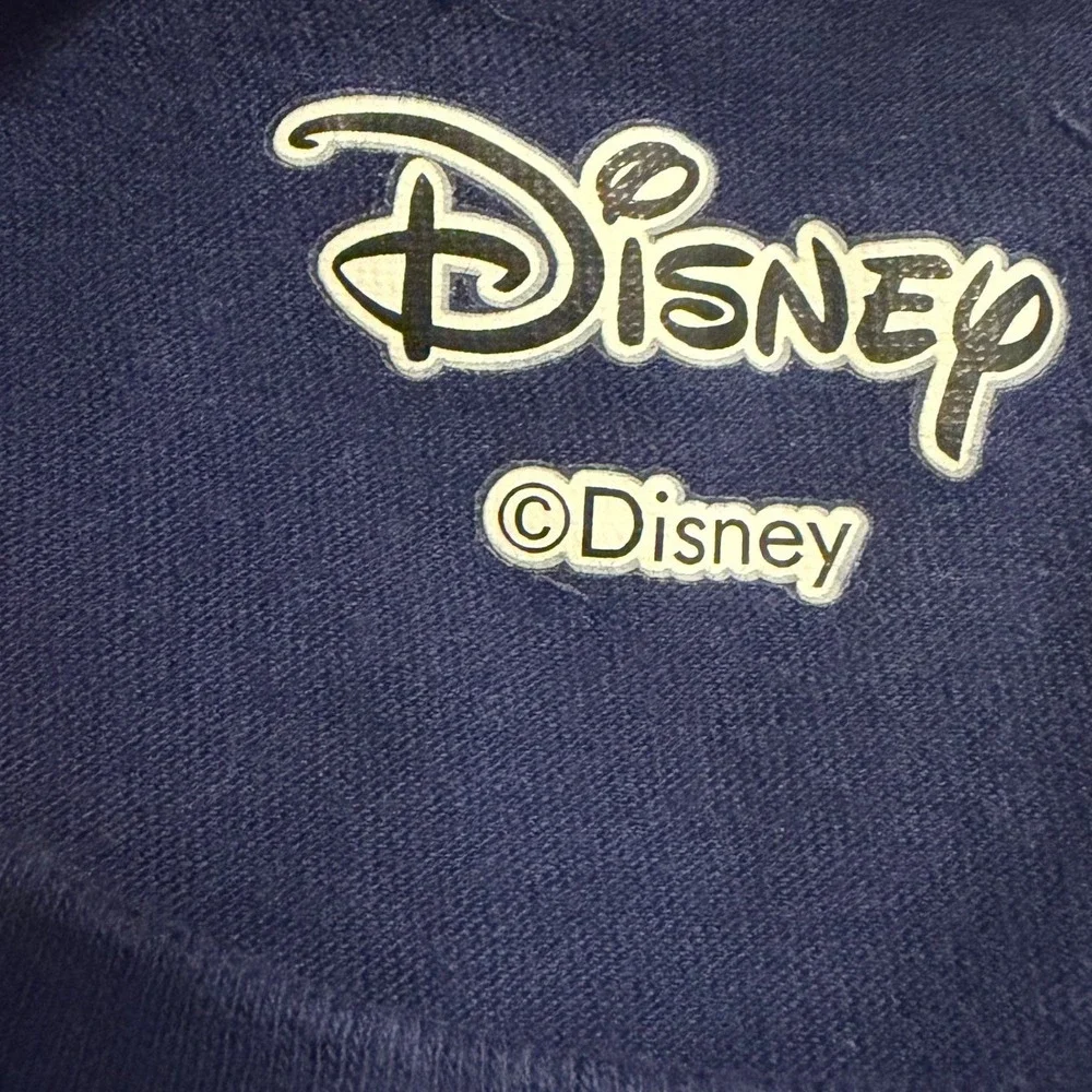 Disney Mickey Mouse Long Sleeve T Shirt Navy Blue Graphic Print‎ Size M