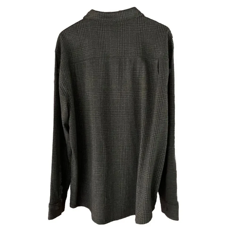 VRST Shirt Soft Stretch Long Sleeve Plaid Wicking Anti‎ Odor Button Up XXL New