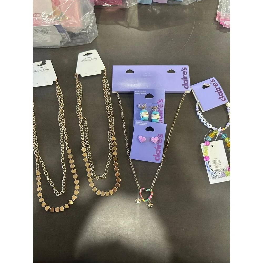 Claire's‎ Kids Valentine Jewelry Set Necklaces Bracelets Earrings