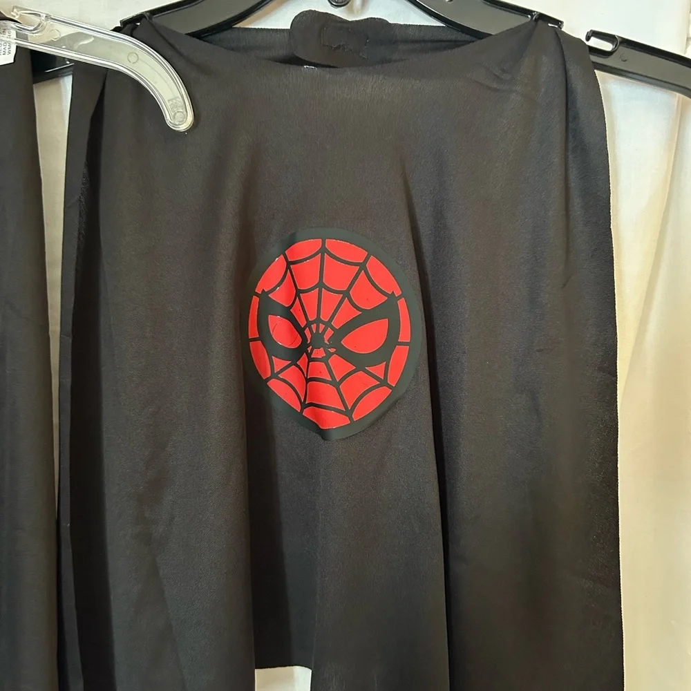 Black Cape with Red‎ Spider Emblem