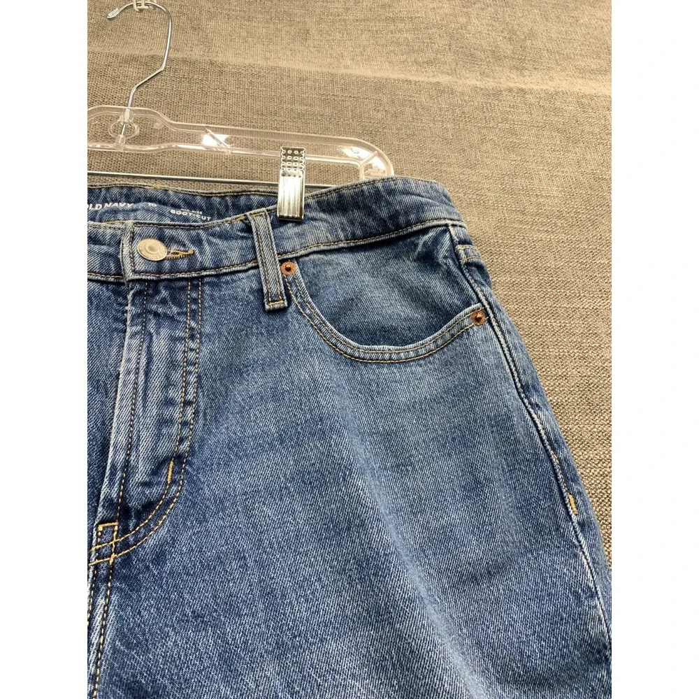 Old‎ Navy Bootcut Jeans Womens 10 Blue Whiskering Denim Medium Wash Mid Rise