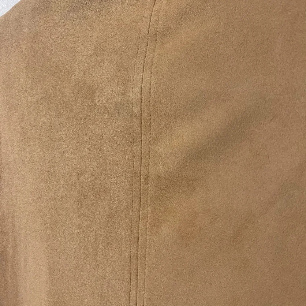 Premise Tan Faux Leather Cardigan - Size‎ Small