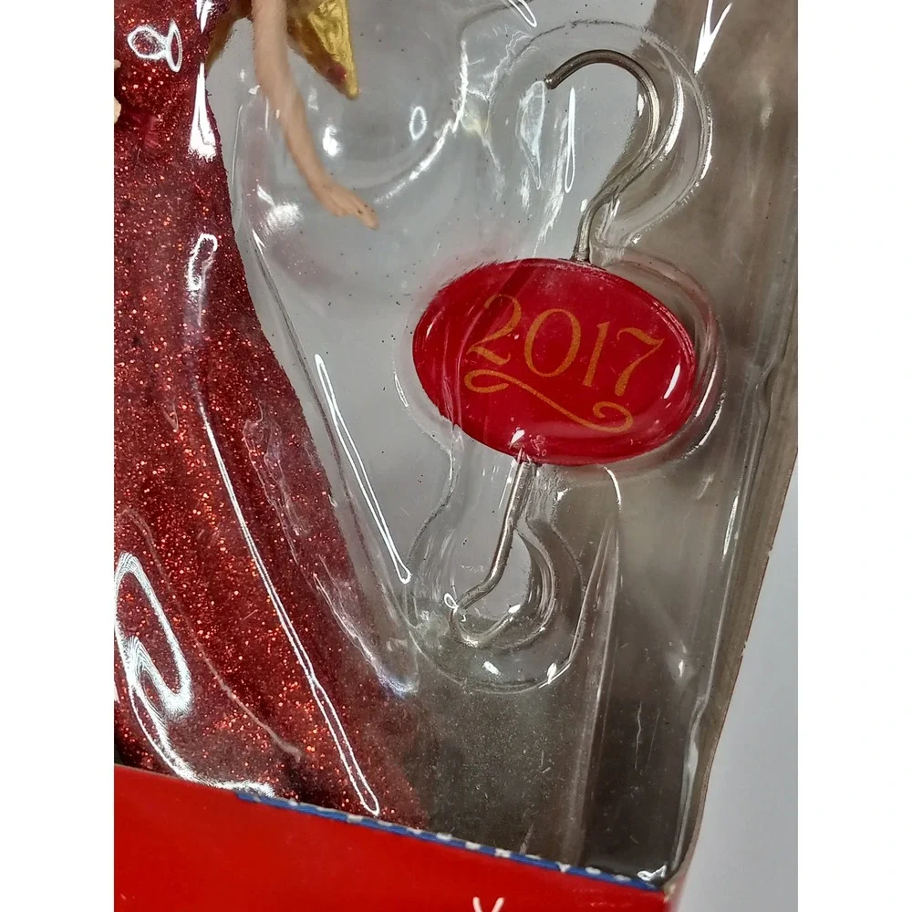 Christmas‎ Hallmark Barbie 2017 Christmas Ornament Red Glitter Gown Star MIMB