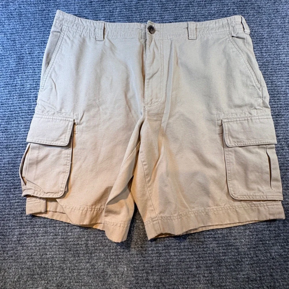Brooks Brothers Cargo Shorts Mens 38 Brown Classic Length Skater‎ Hip Hop
