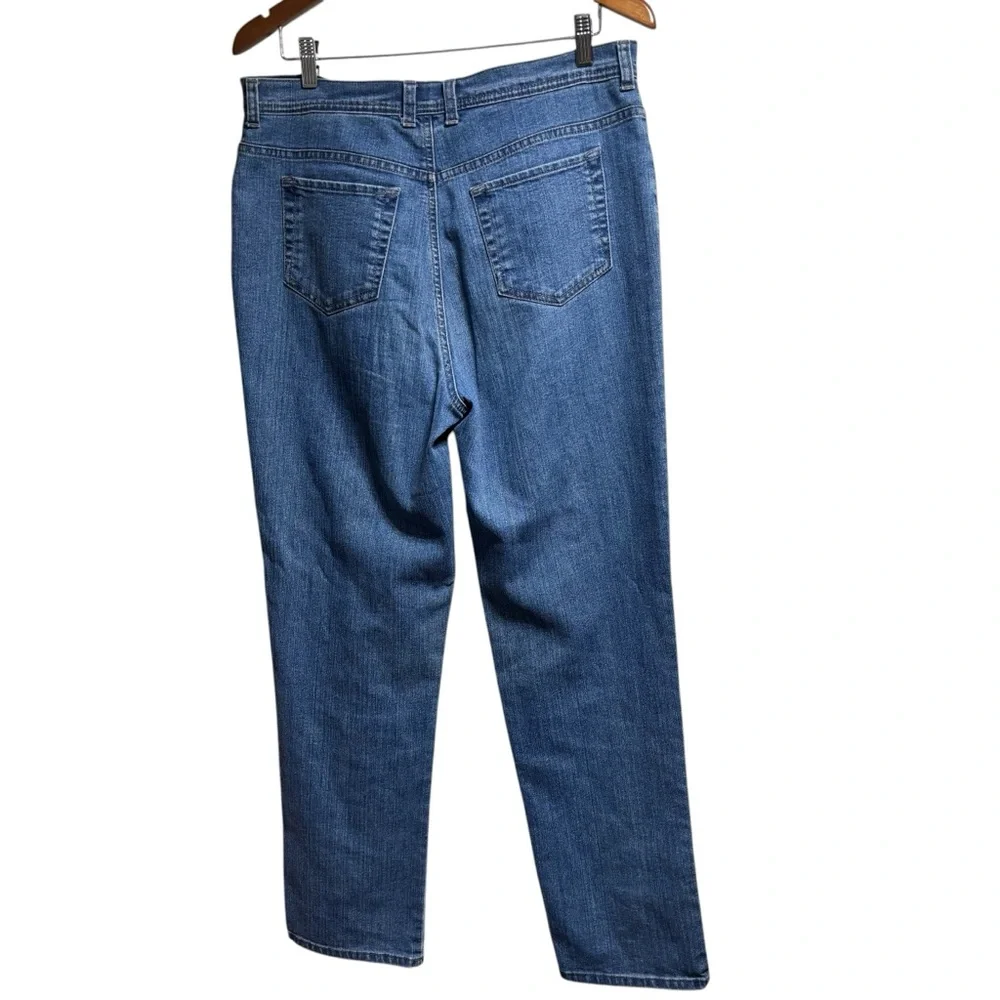 Charter Club Classic Straight Leg‎ Jeans Medium Wash Blue Denim Size 12 #63