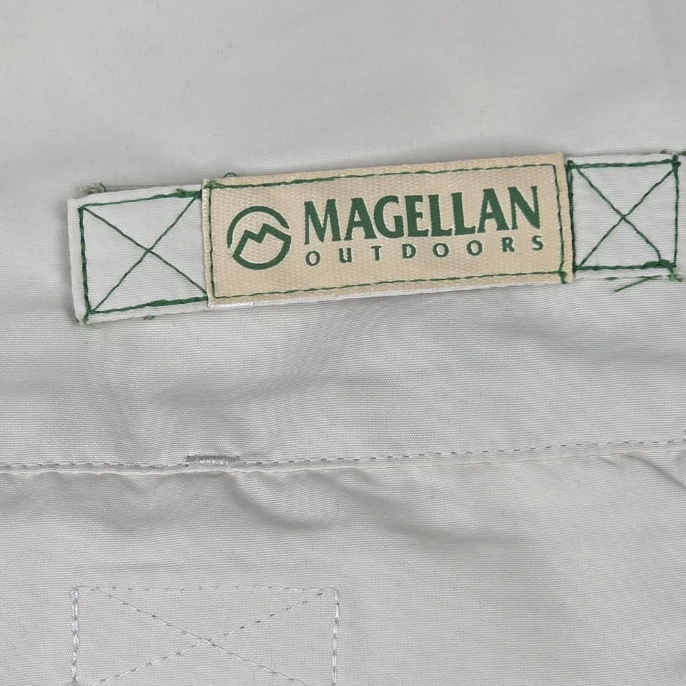 Magellan Men's‎ Laguna Madre Lawnmower Dad Short Sleeve Top Size M Beige
