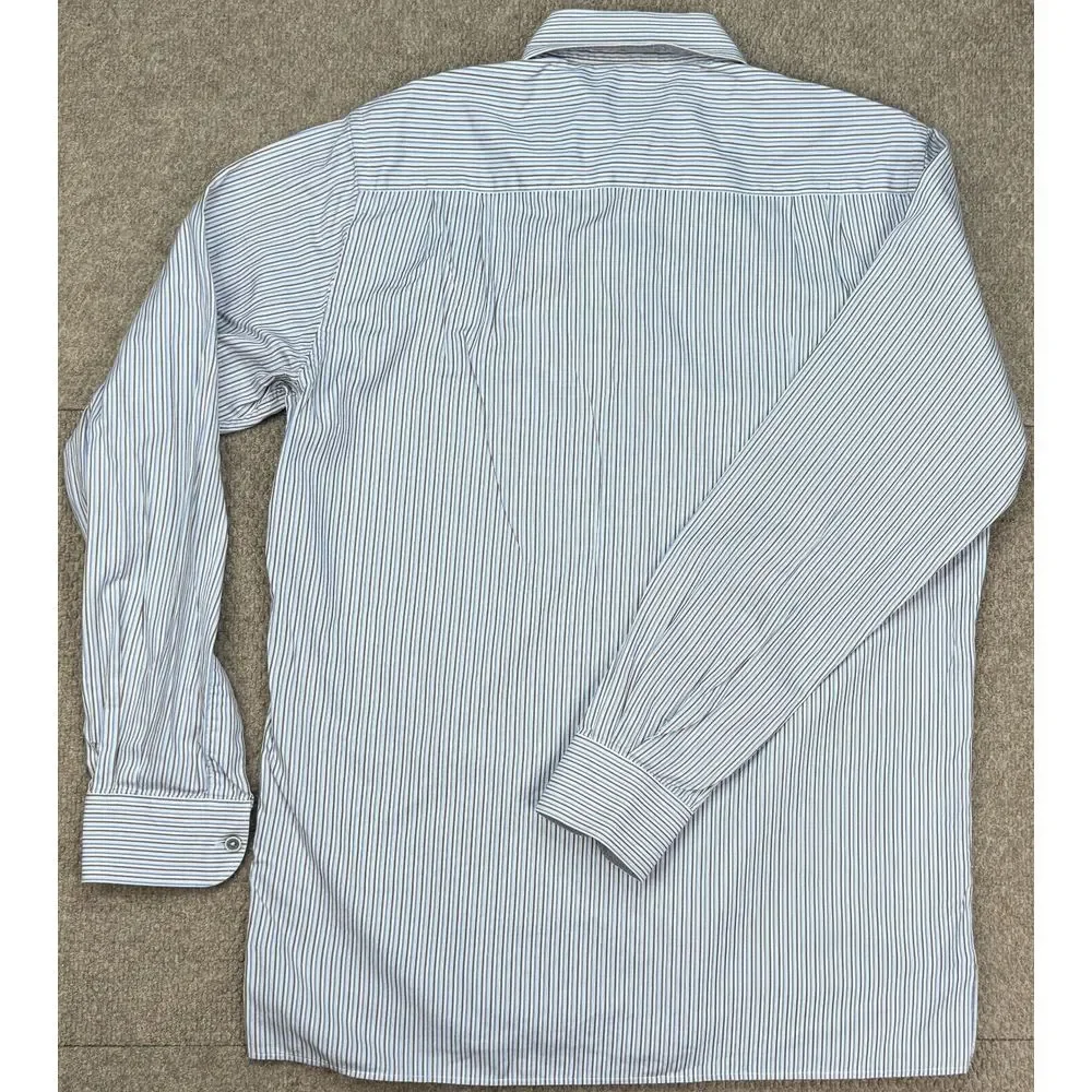 Ermenegildo Zegna Men's Striped Button Down Long Sleeve Dress Shirt Size‎ Medium