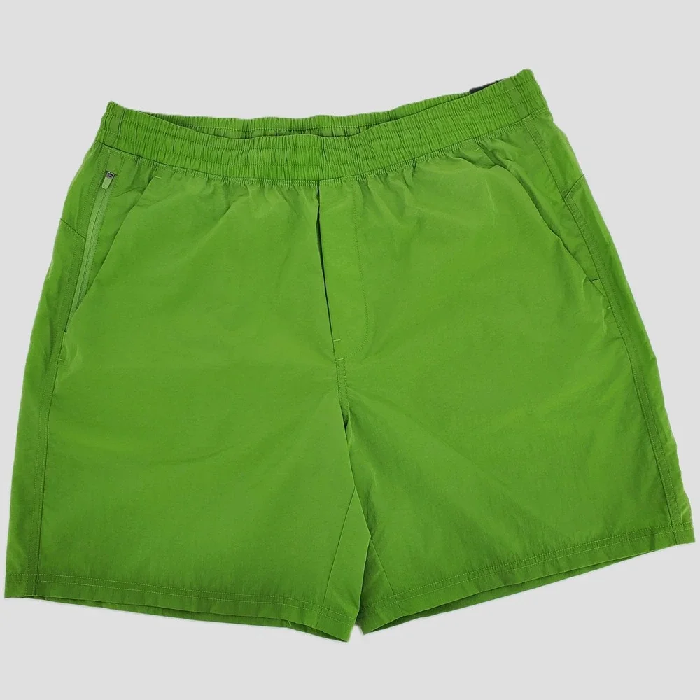 VRST All In Unlined Water Repellent Zippered Pocket Green Pulse Shine Mens Large