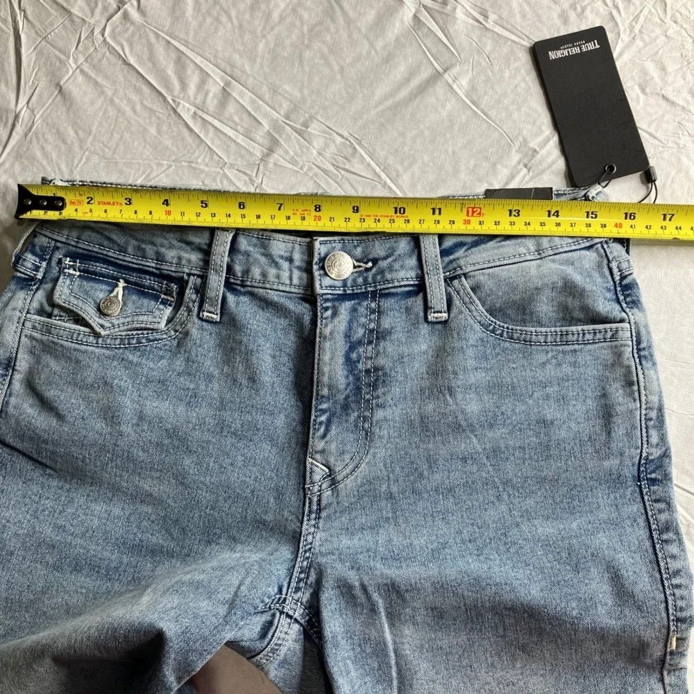 True Religion Joey Mid Rise Flare Jeans‎ Light Sparklin Pear Wam W30X32