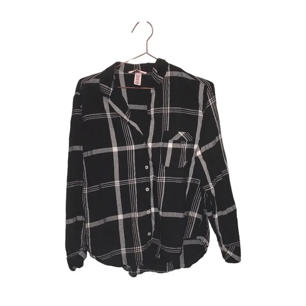 Victoria's Secret Plaid Pajama Top size small