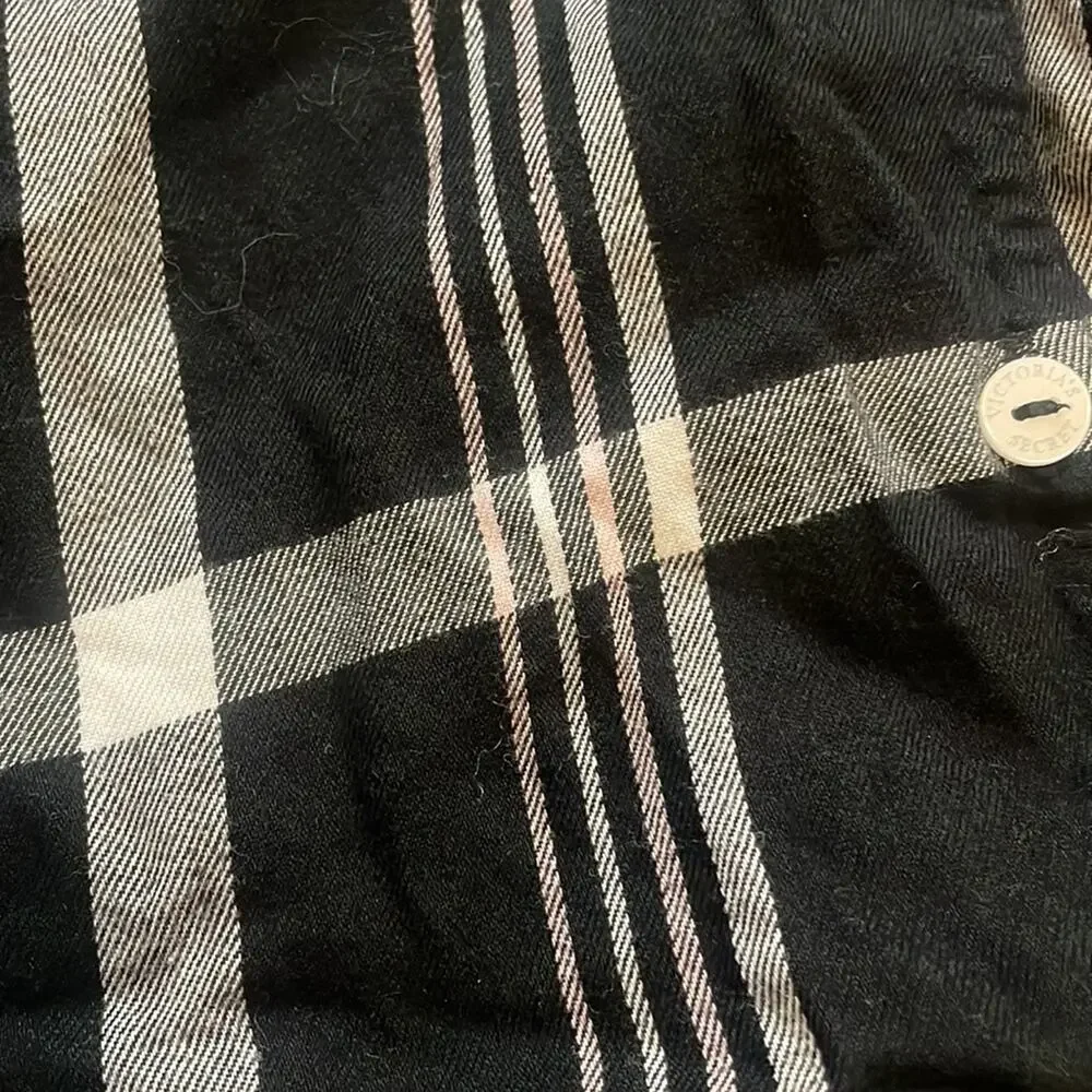 Victoria's Secret Plaid Pajama Top size small