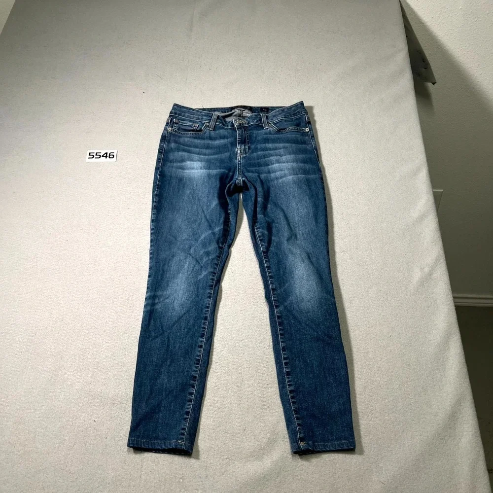 Lucky Brand Jeans Women 8/29 Blue Denim Cotton Stretch Medium‎ Wash Super Skinny