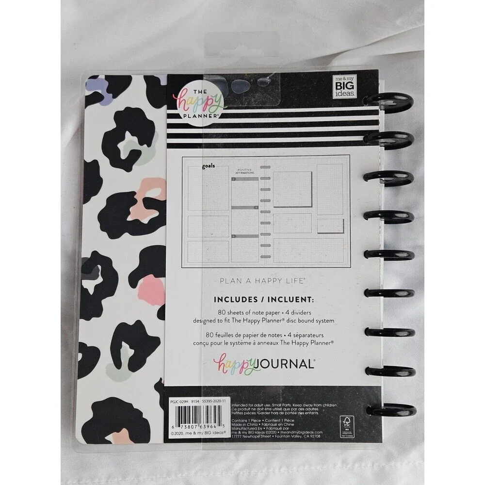 The Happy Planner Everyday Guided Journal 80 Sheets Stay‎ Wild Be Free Classic