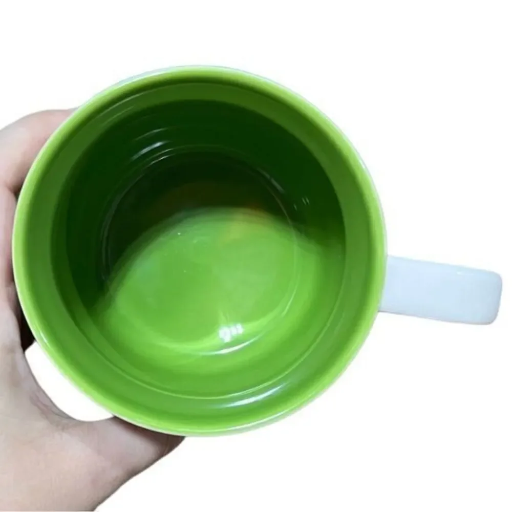 Starbucks 2009 Coffee‎ Bean Bone China Ceramic Mug Green/White