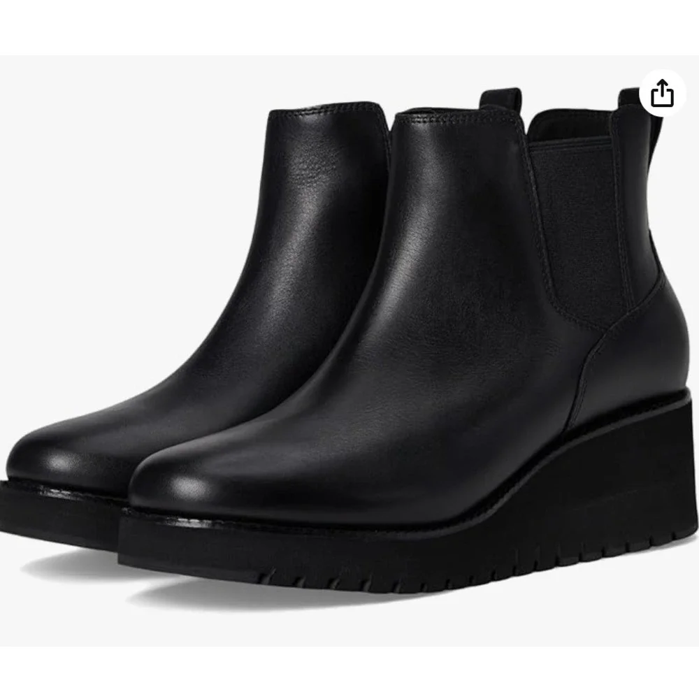 Cole Haan Size 9.5 N Narrow Black Leather Waterproof Boots NEW ZeroGrand $279‎