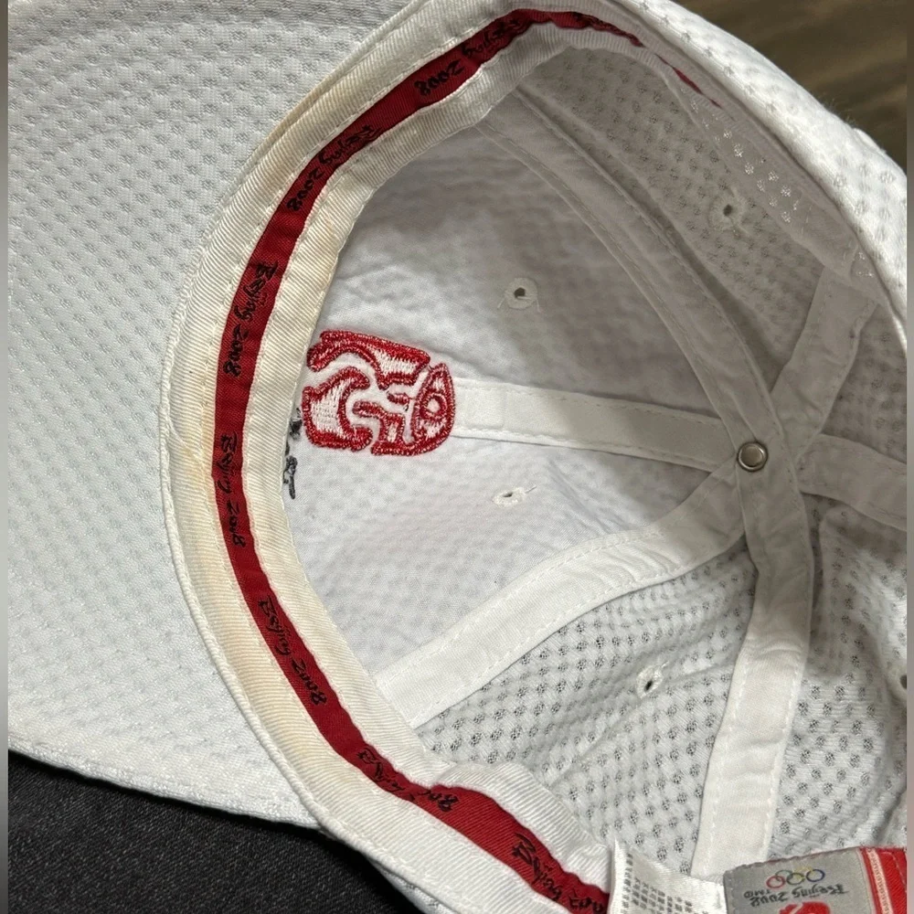 Olympics white cap