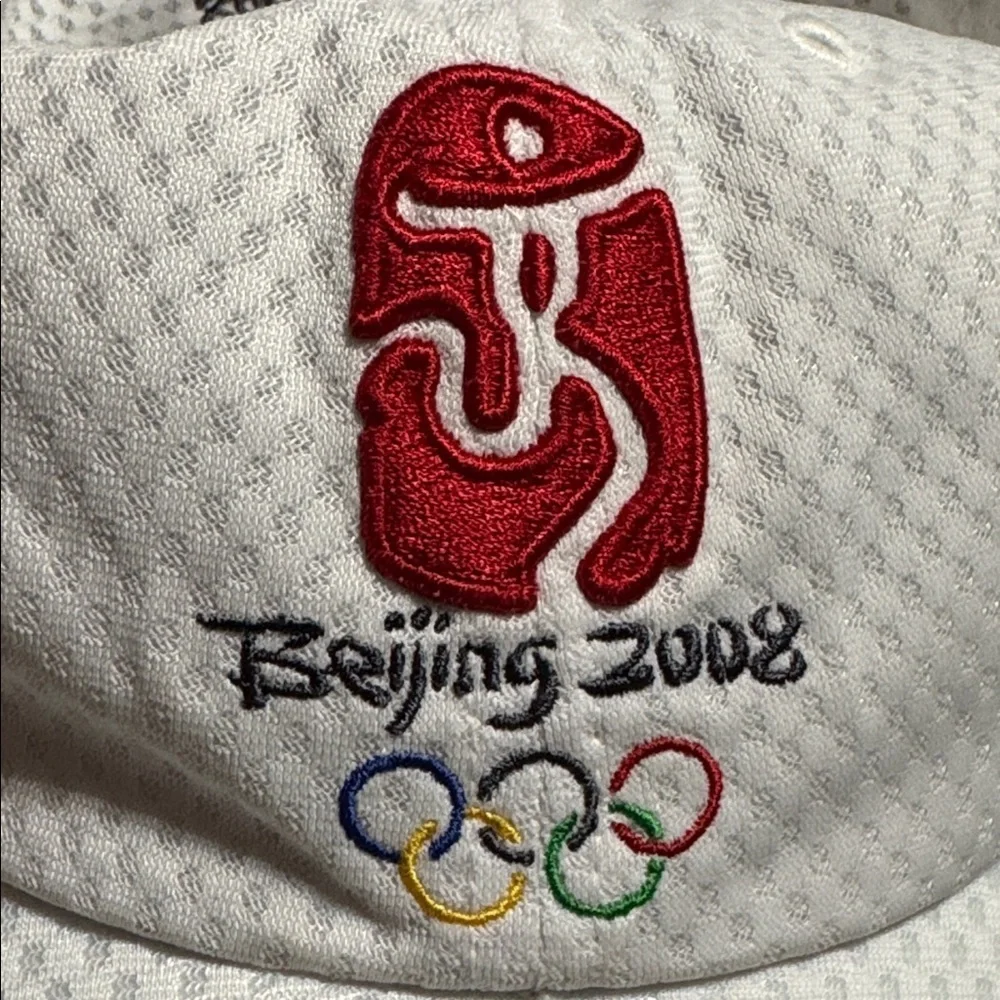 Olympics white cap