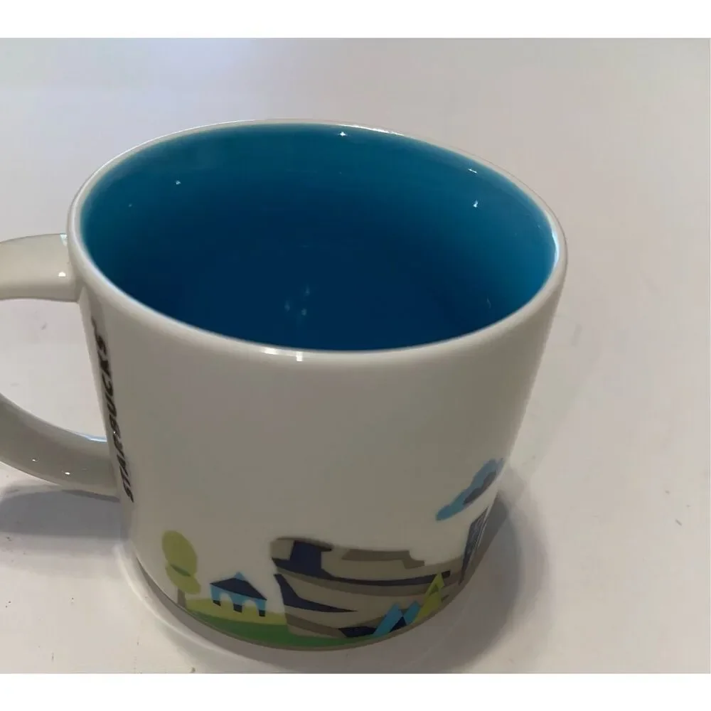 Starbucks Denver Coffee Mug 2015‎ You Are Here Fly Fishing Red Rock Amphitheater