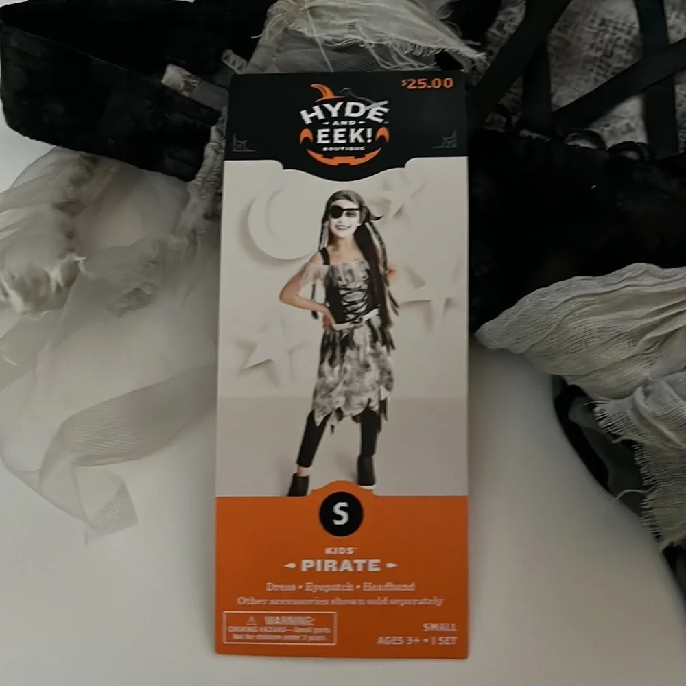 Girls Hyde & Eek PIRATE Halloween Costume Dress Size Small 4-7 New with Tag‎