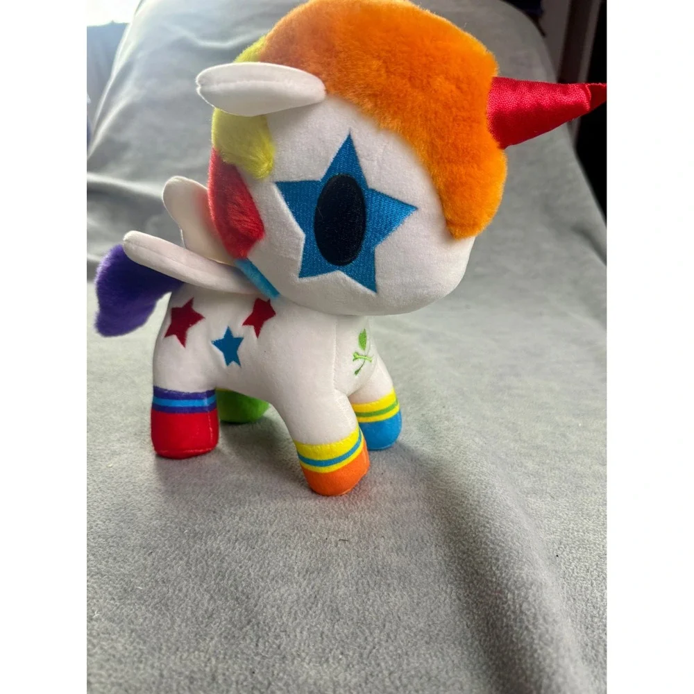 Tokidoki Unicorno Bowie Medium Plush Rainbow‎ Star Aurora World 15656 White 8
