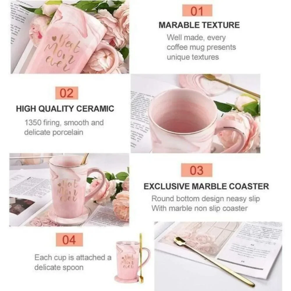 Best Mom‎ Ever Birthday Mothers Day Gifts Coffee Mug Cup Present Pink Wi…
