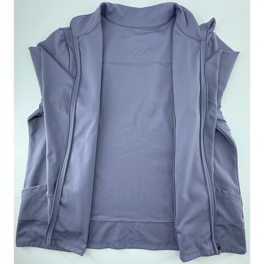 Free Fly Apparel gray stretch zip