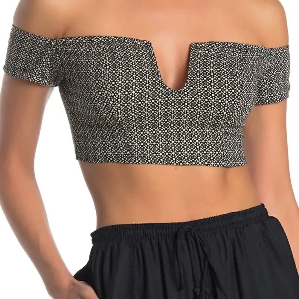 Free People Lucky Now Brami Black Combo - Size Small