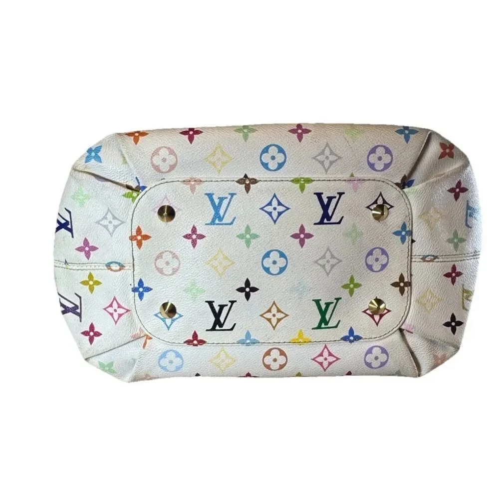 Louis Vuitton Murakami 33 Color Coated Canvas Multicolor LV Anne Shoulder Bag MM