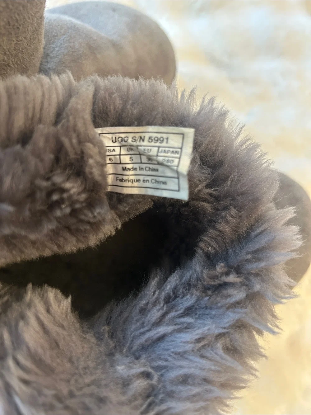 UGG soft suede