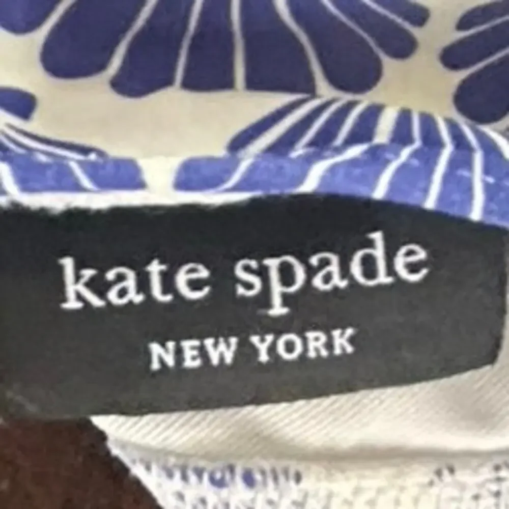 Kate Spade‎ New York Blue White Seashell Print Hipster Bikini Bottom S7B422S