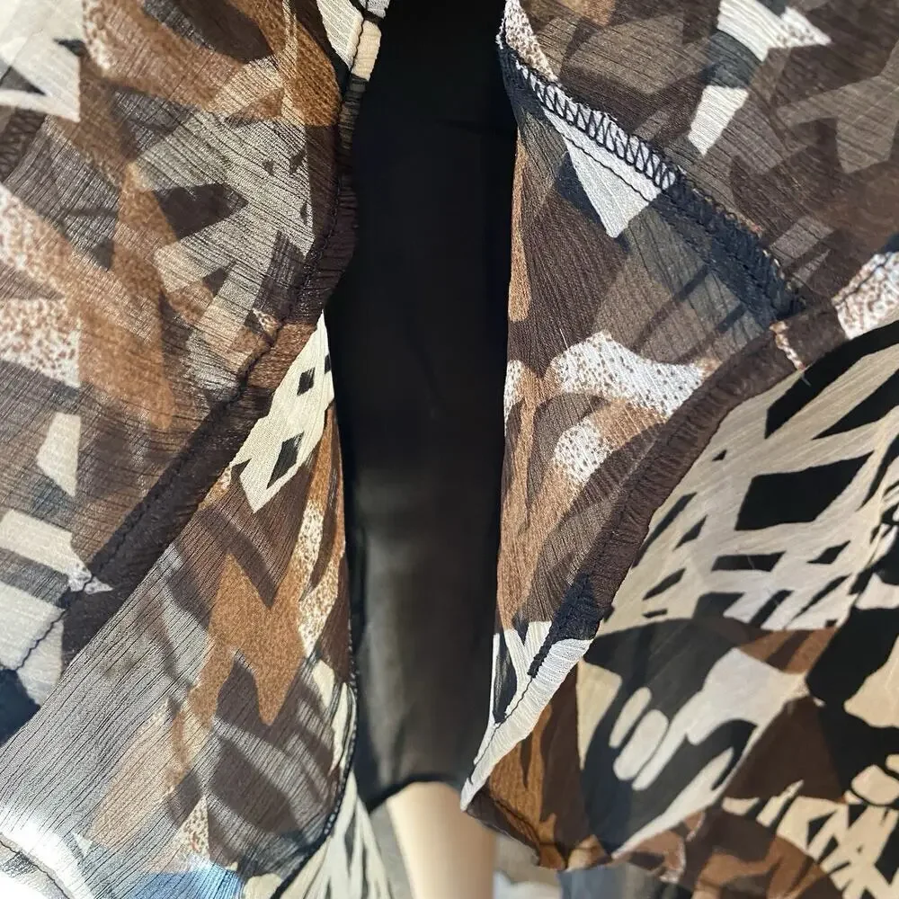 VTG Y2K Sheer MidiSkirt Boho Forest DarkFairy Grunge Goth Hippie Boho PullOn 12