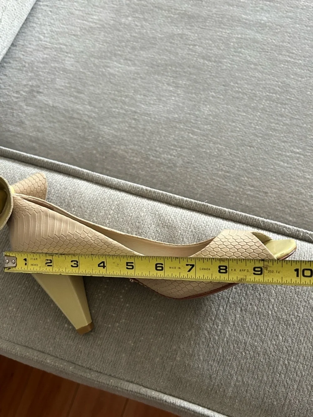 SCHUTZ embossed leather