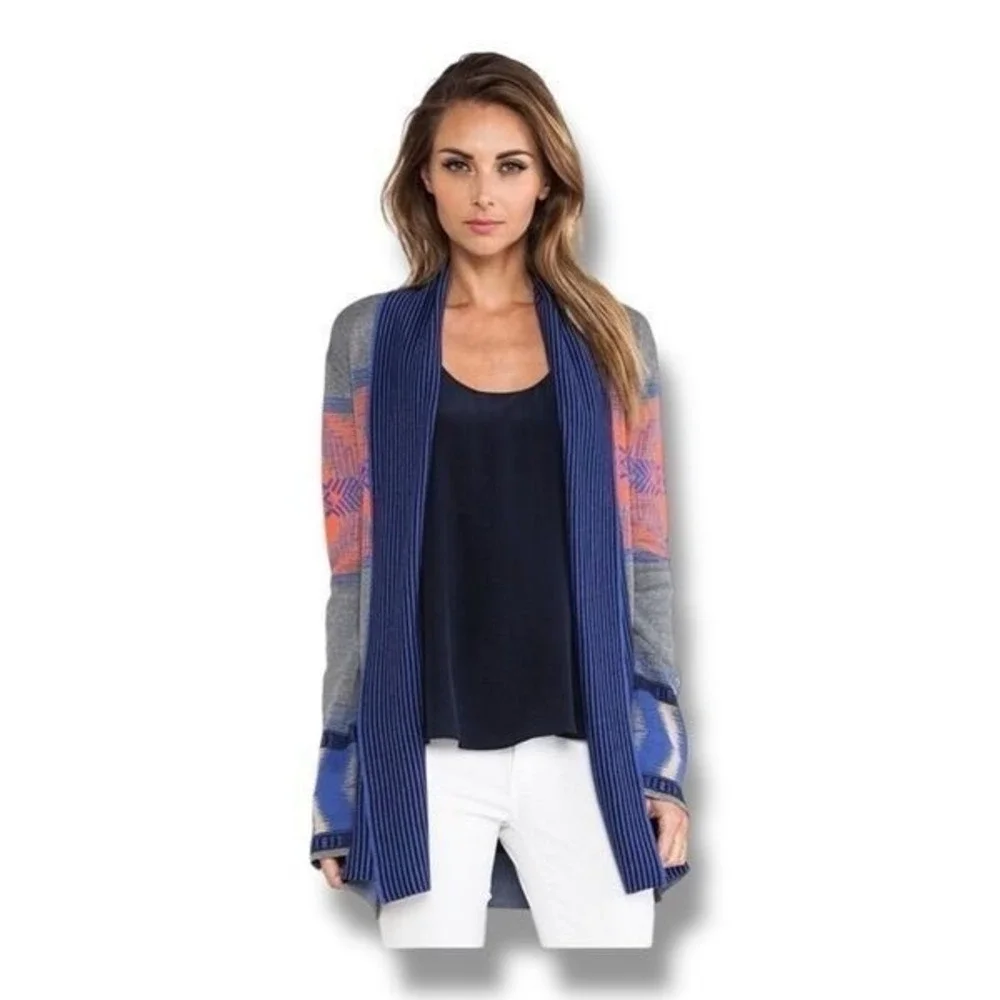 Twelfth Street‎ by Cynthia Vincent Log Cabin cardigan sweater Small