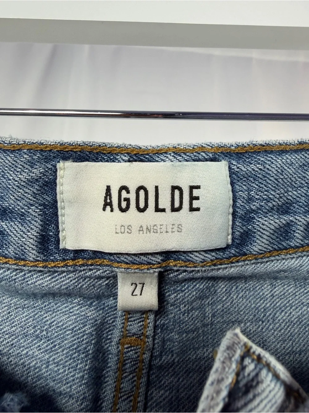 Agolde fading plant cotton