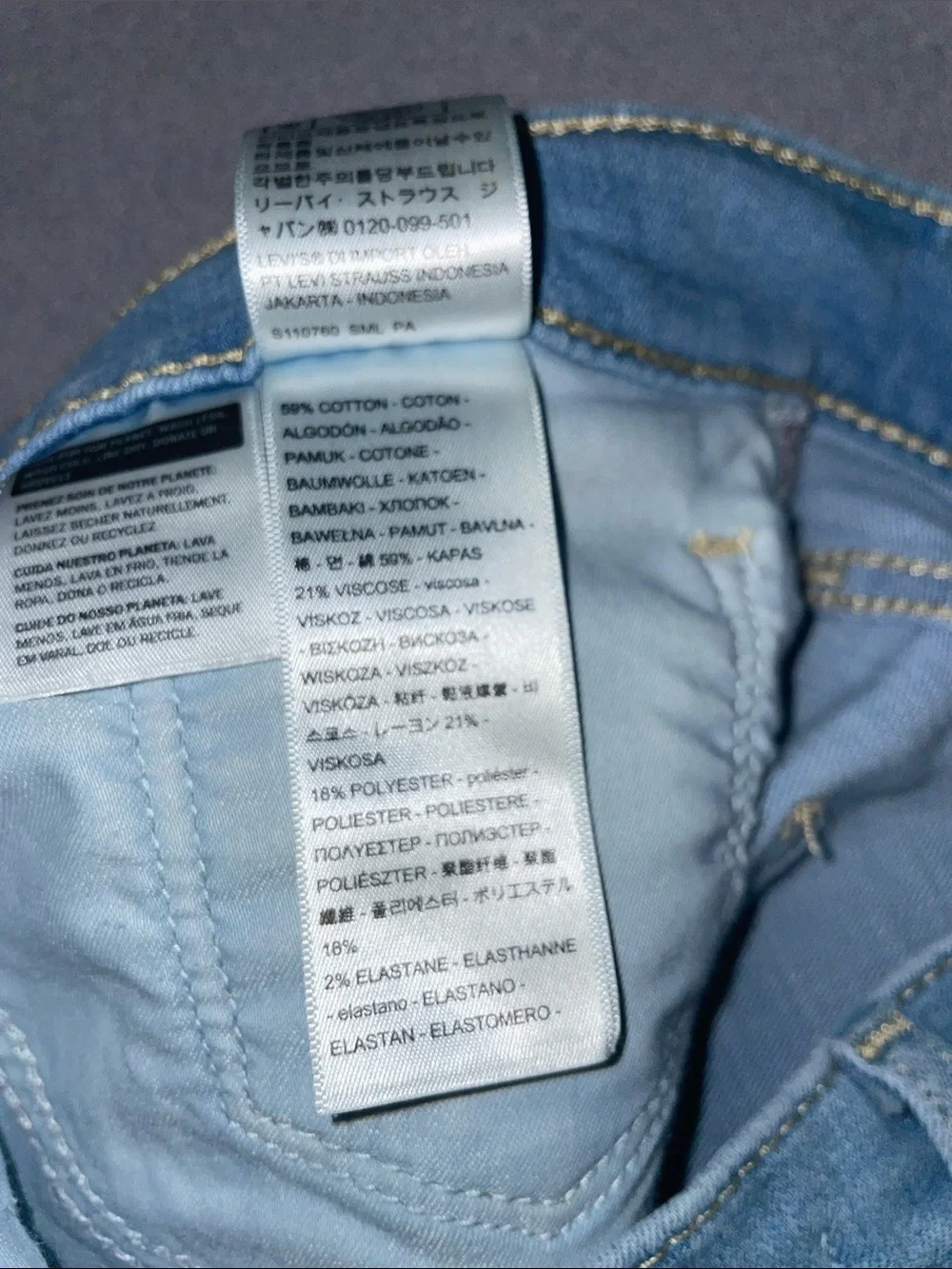 Levis levi denim
