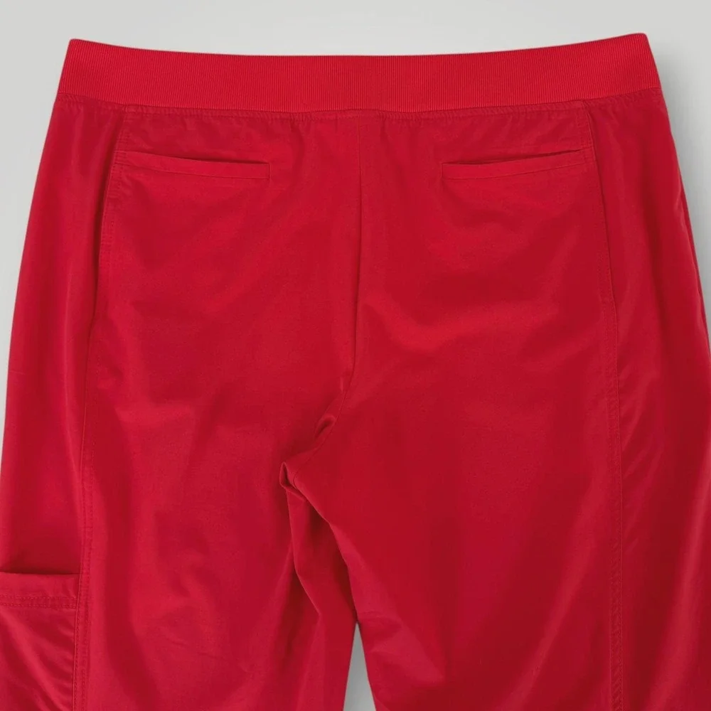 Zenergy Chico's 2 Piece Set Womens XL Red Studded Vest Capri Travel