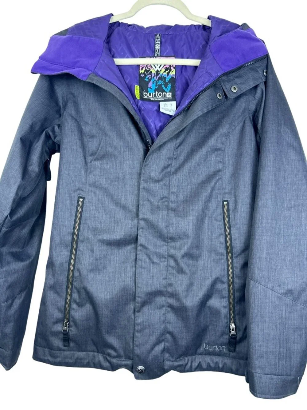 NWT Burton DRYRIDE Womens S/M Insulated Ski Snowboard Jacket Gray Hooded
