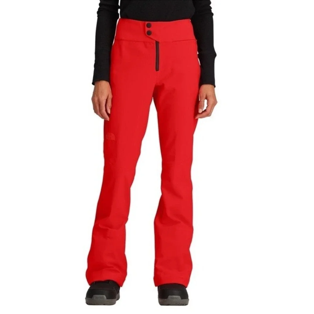 The North Face Snoga Snow Ski PANTs Women's 1x PLUS RED Waterproof Windwall NWT