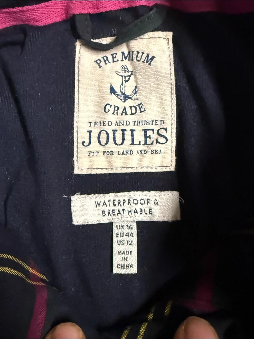 Joules women’s size