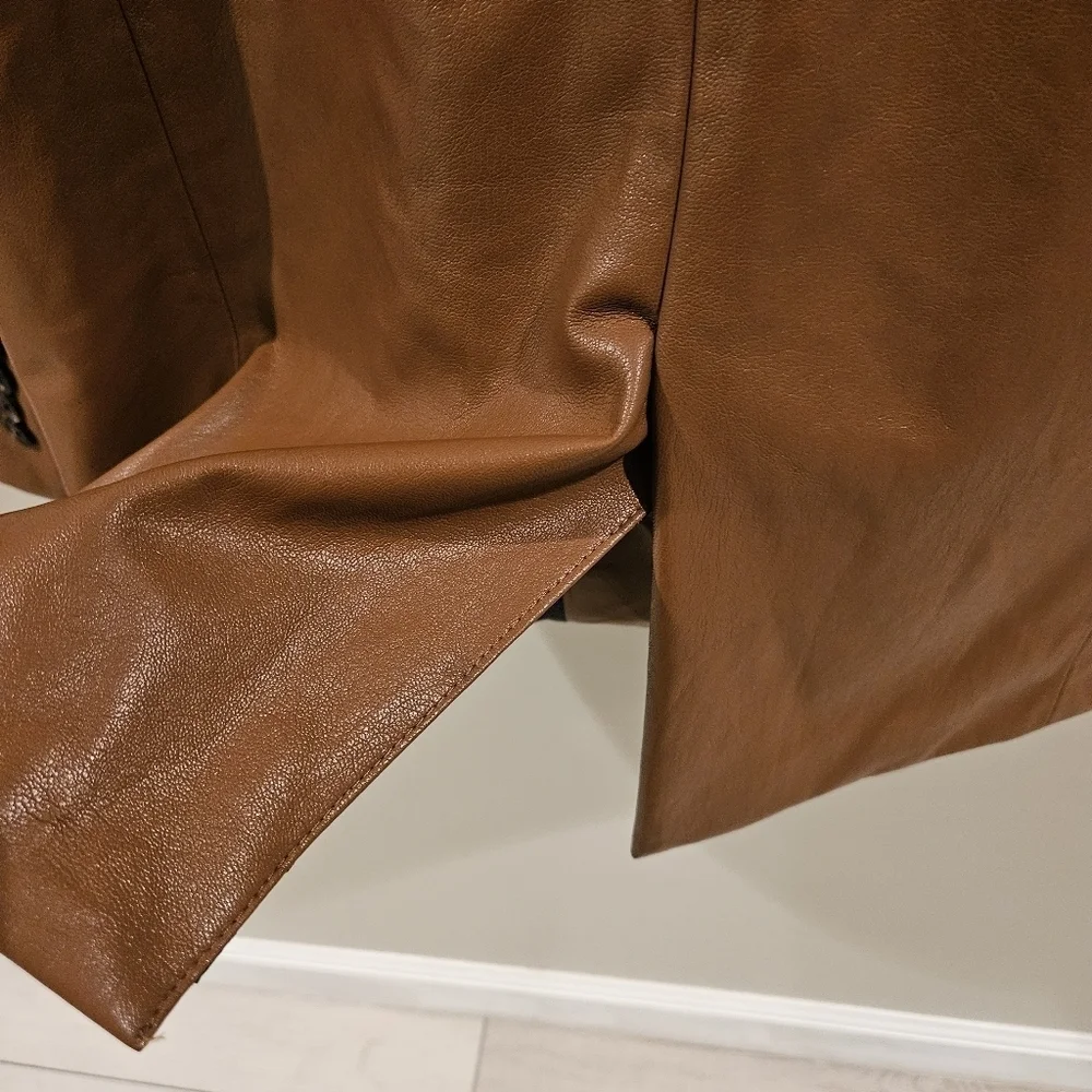 Zara brown faux