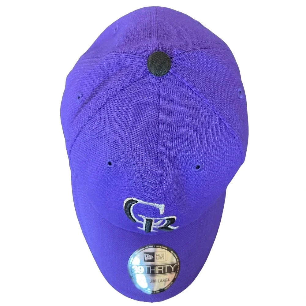 Colorado Rockies New Era 39THIRTY Hat M/L Purple Alt 2 Team Classic MLB Cap