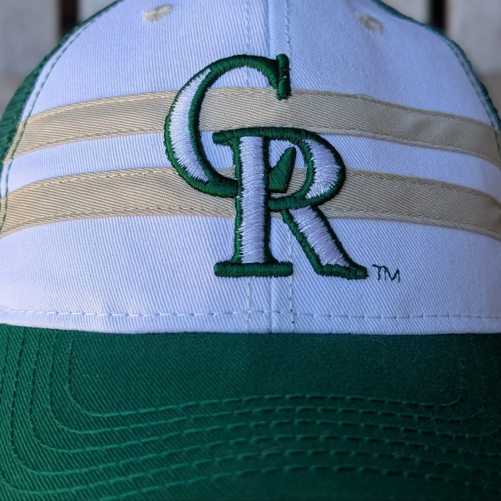 Colorado State University Colorado Rockies Baseball Cap Green White Tan Unisex