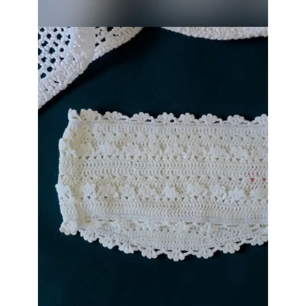 NWT Cider White Crochet Lace Tube Top - Size M