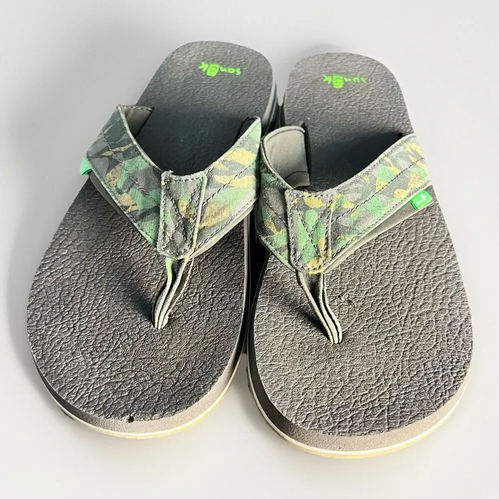 Sanuk Beer Cozy 3 Flip Flop Sandals‎ Men’s 12 Choice Shoe