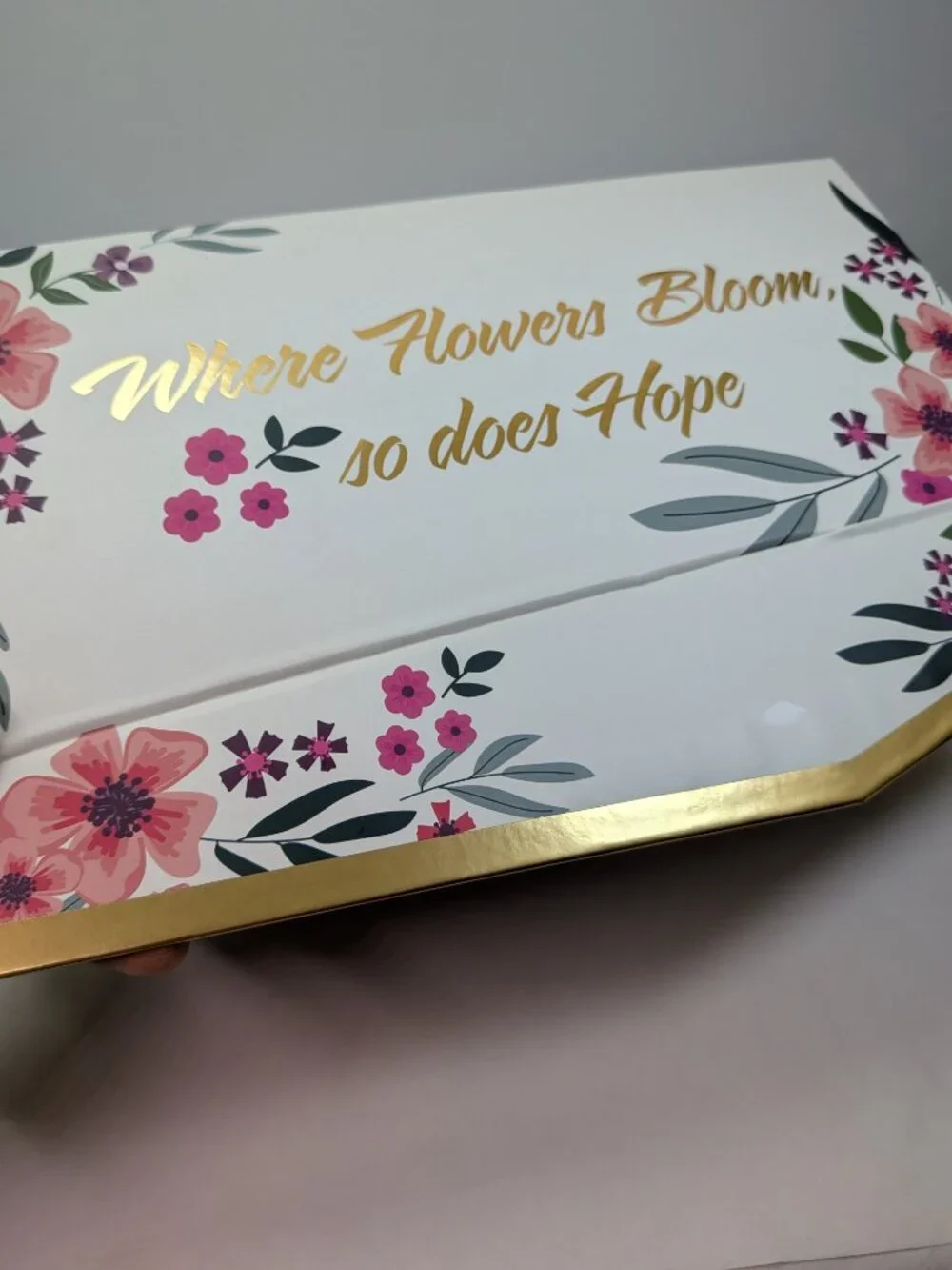 Cottagecore Caroline Alfreds Floral Gift Box Bundle 2pc Magnetic Bow Medium