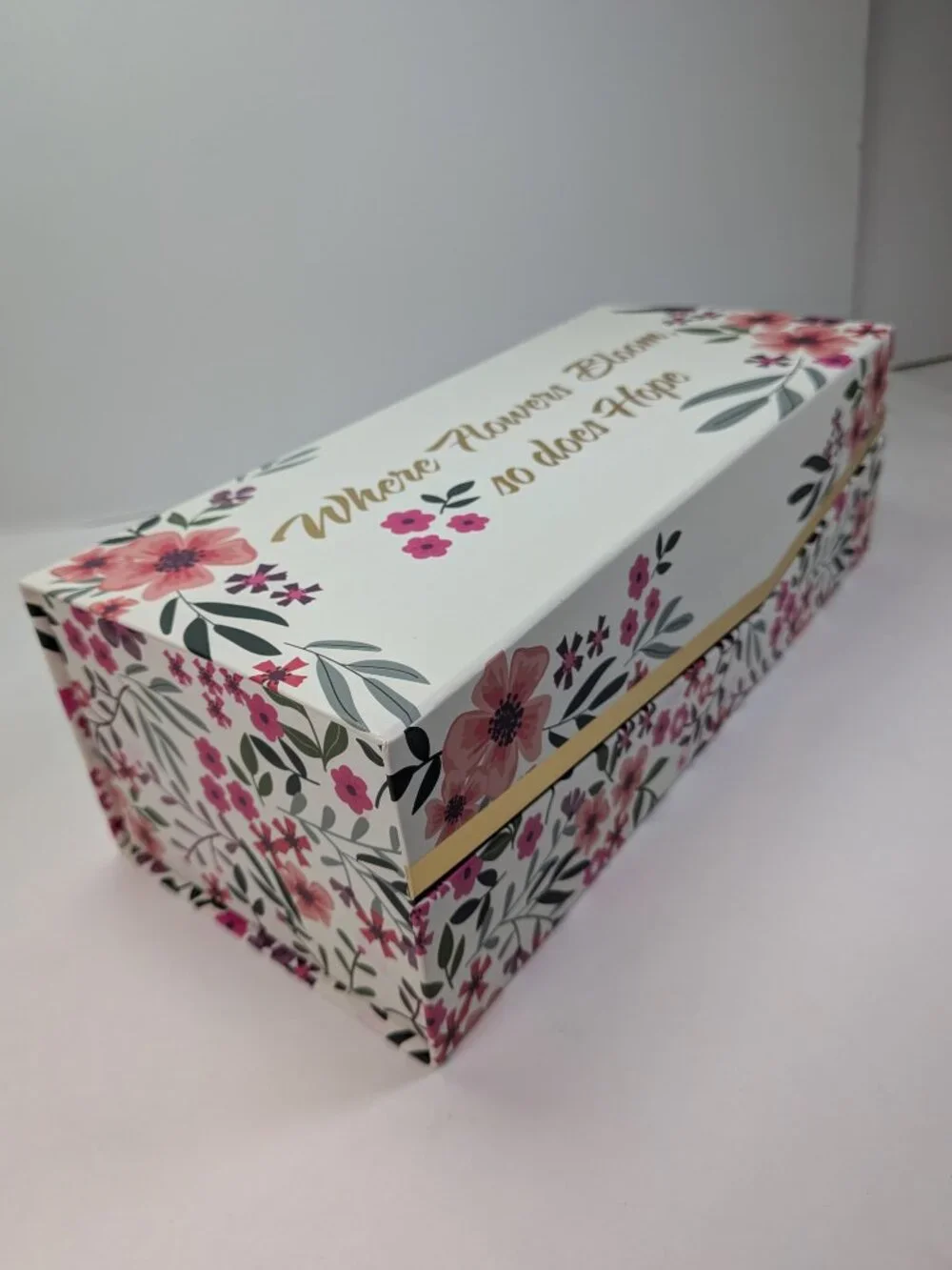 Cottagecore Caroline Alfreds Floral Gift Box Bundle 2pc Magnetic Bow Medium