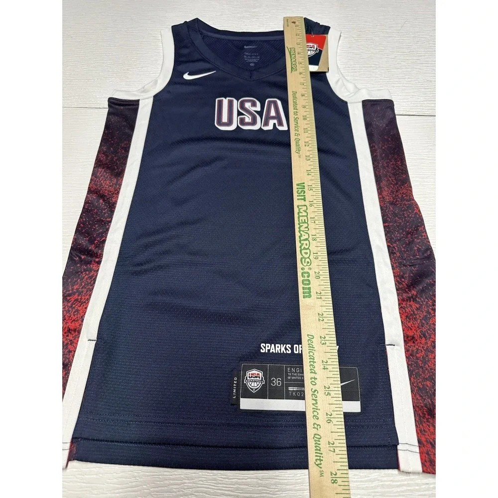 Nike Team USA Olympic‎ Basketball Limited Jersey Mens Sz XS 36 Navy FV5520-451