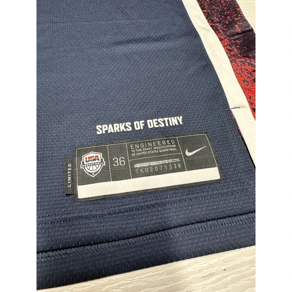 Nike Team USA Olympic‎ Basketball Limited Jersey Mens Sz XS 36 Navy FV5520-451